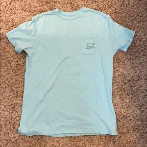 Light blue Vineyard Vines short sleeve shirt